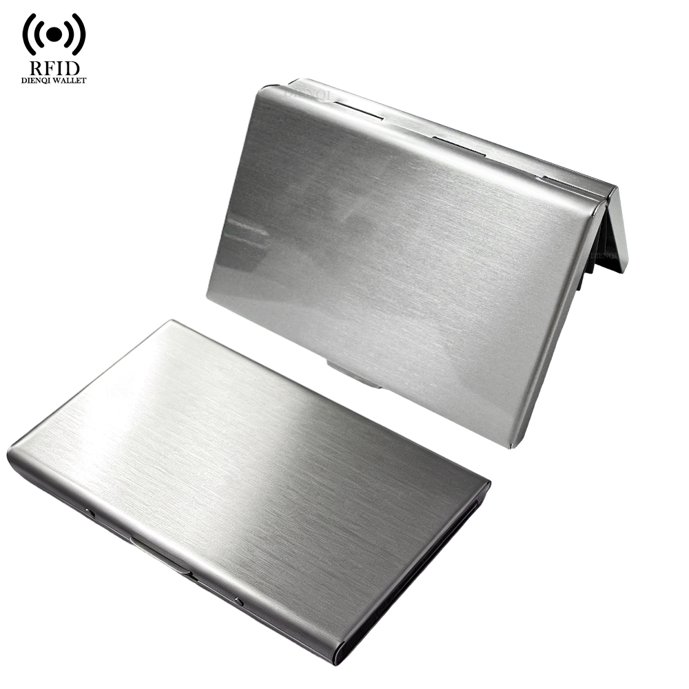 Card Top Loader - حافظة بطاقات أعمال بتقنية RFID، محفظة