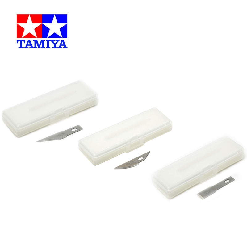 Tamiya Model Paint Set - تاميا-شفرة بديلة لشفرات إزميل مستقيمة ومنحنية