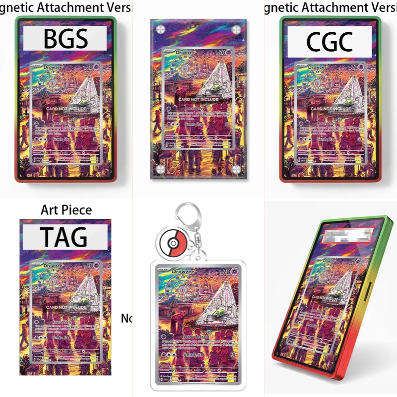 Display Case Acrylic - حافظة عرض فنية لبطاقات بوكيمون TCG