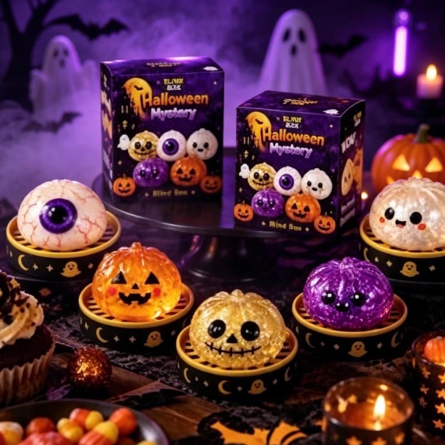 Vinyl Figure Blank - دمية شبح هالوين قابلة للضغط بحجم